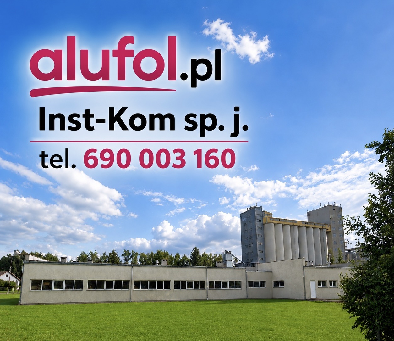 Inst-Kom Alufol budynek firmy