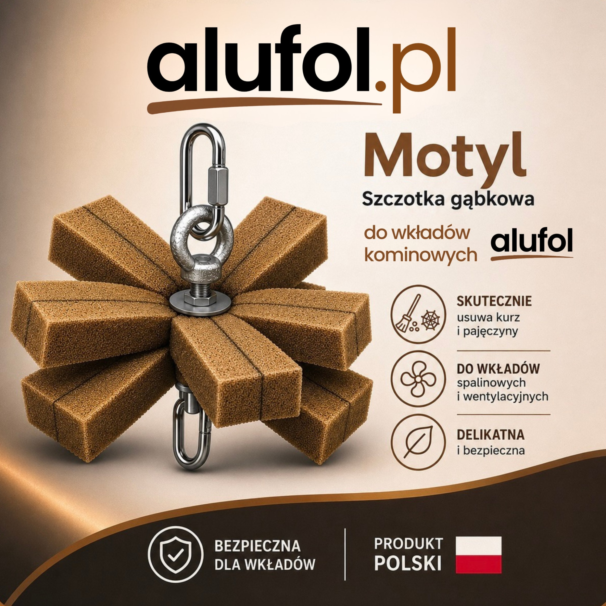 Szczotka Alufol Motyl